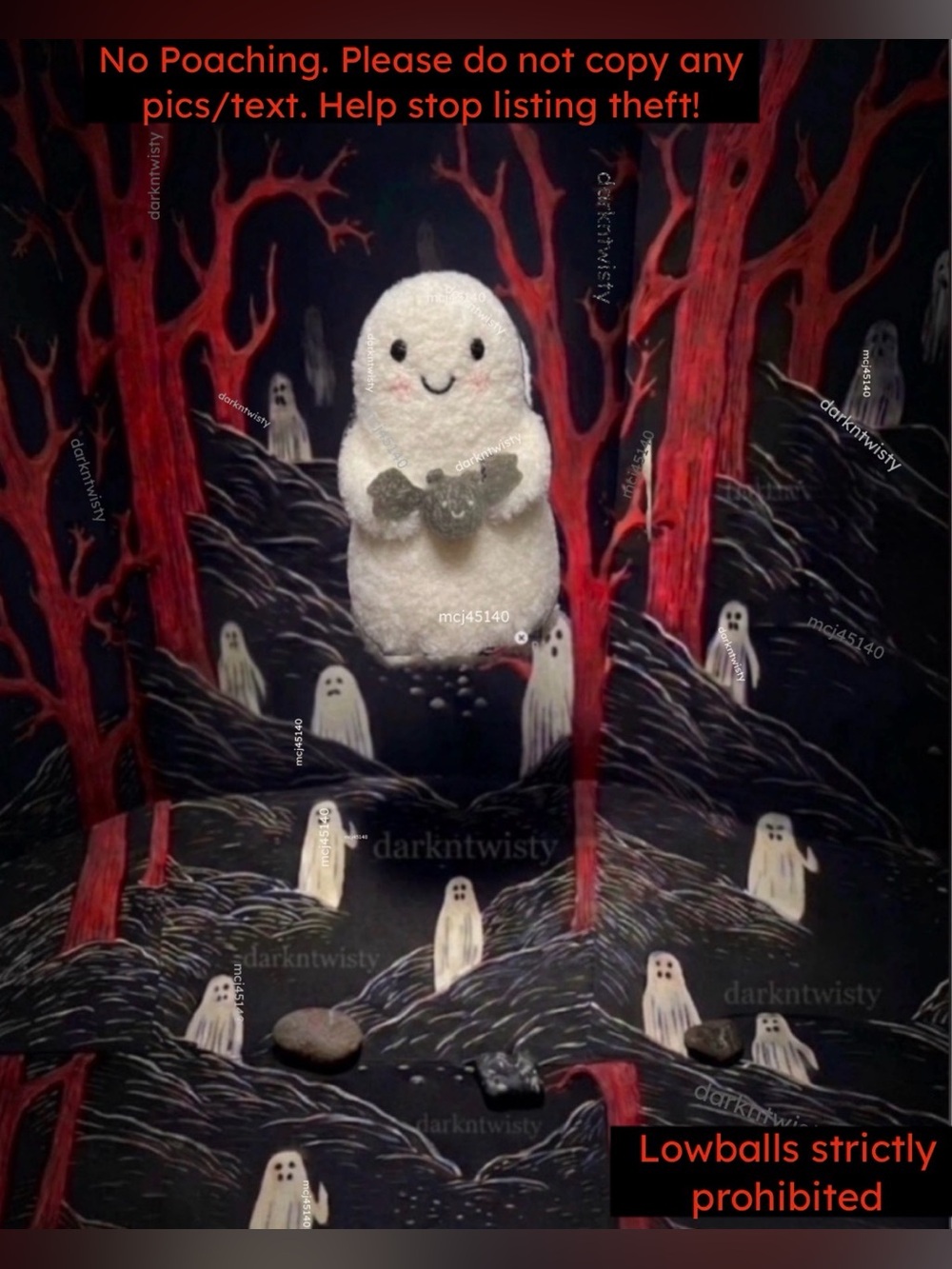 1 Cuddle + Kind Boucle Ghost with Bat mutiple variety listings sold separately